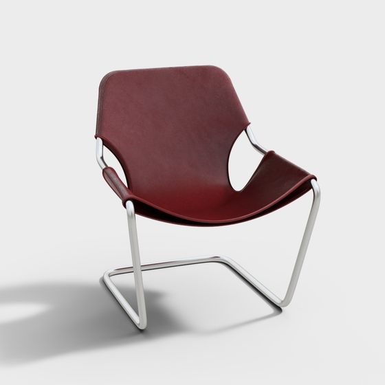 Urban Swoop 3D model - Modern Leather Chair