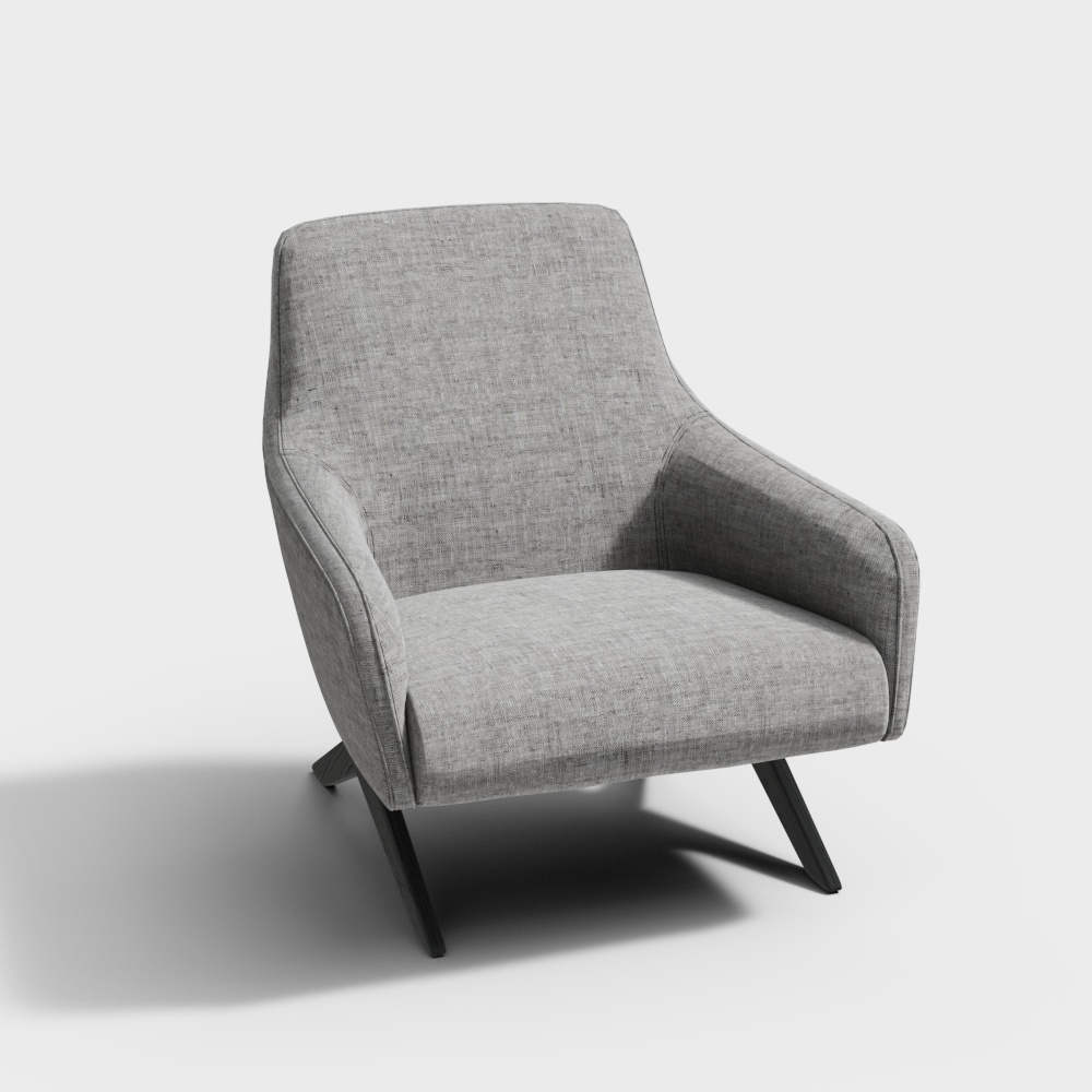 Chaise de canapé contemporaine Marlon en tissu blanc tendance