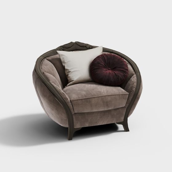Vintage Luxury Sofa 3D model