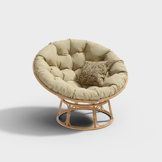 Divano/Poltrona Papasan Mamasan in tessuto di tendenza contemporanea