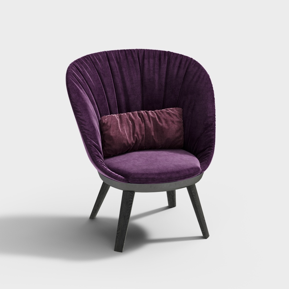 romy_remesh_Velvet sofa_purpleilot