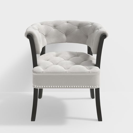 Tuxedo Chair 3D model - Elegant Design