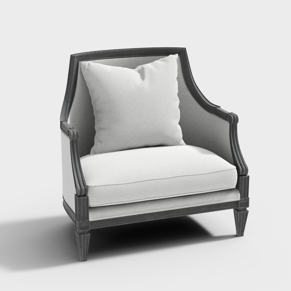 Elegant Sofa 3D model for Modern Interiors