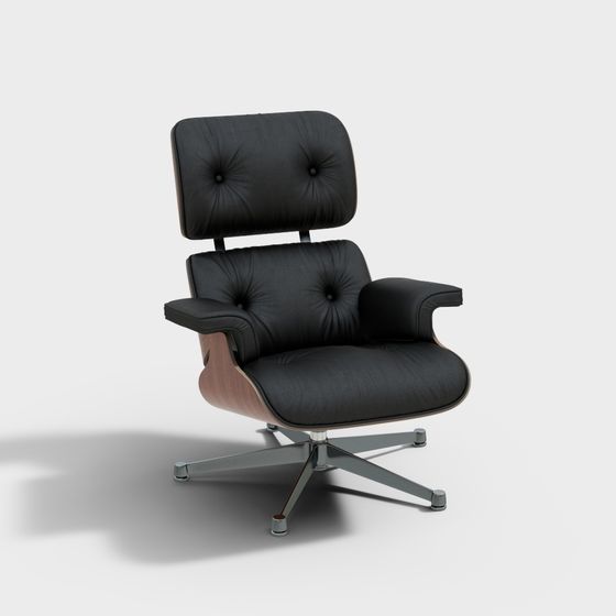 비트라 라운지 체어 블랙2