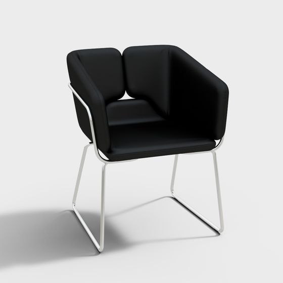 Urban Corner Sofa Chair 3D model for Modern Spaces