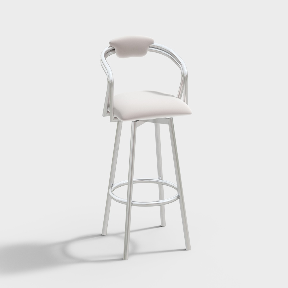 bar stool creamy white