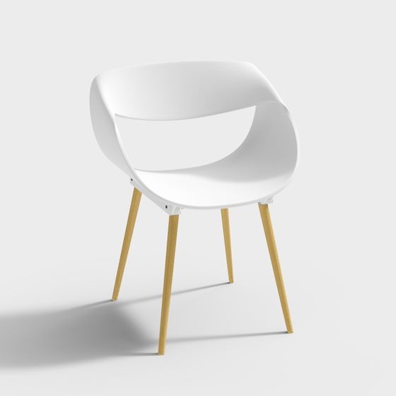 Sedia da pranzo bianca