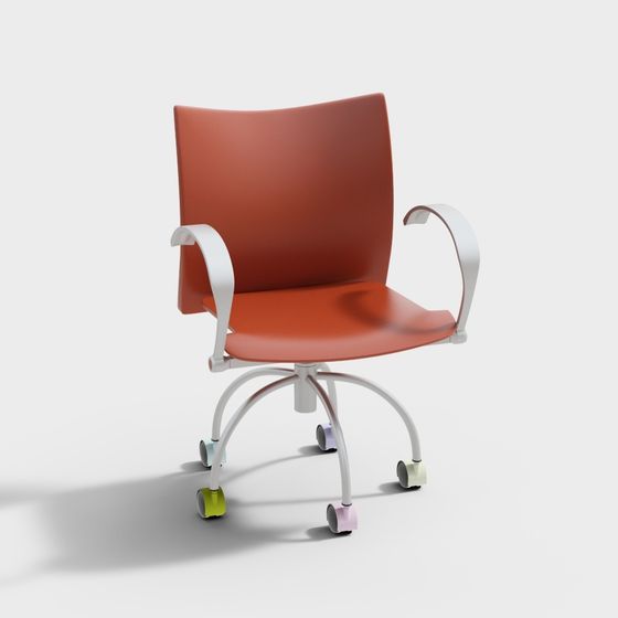 Vibrant Low-Poly Chair 3D model for Modern Design