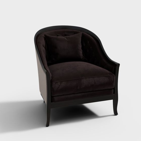 Velvet Sofa 3D model