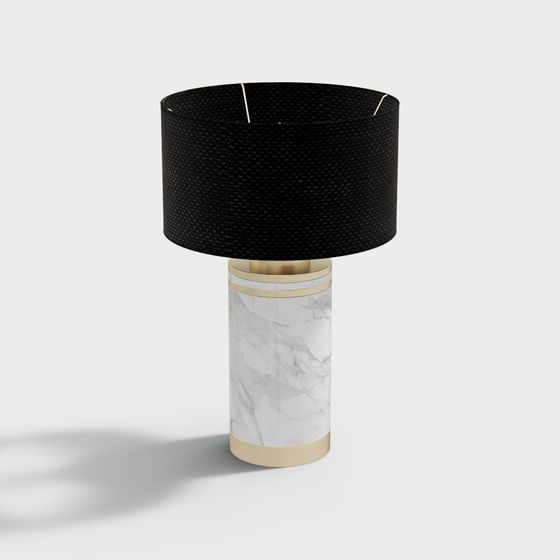 Elegant Low-Poly 3D Table Lamp Model