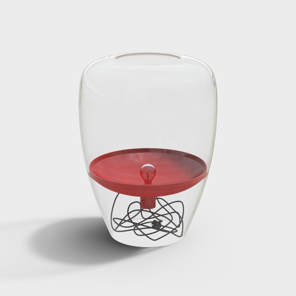 Lampada da scrivania - Nero Rosso