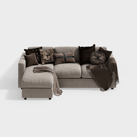 Stylish 3D Sofa Model for Modern Living Spaces