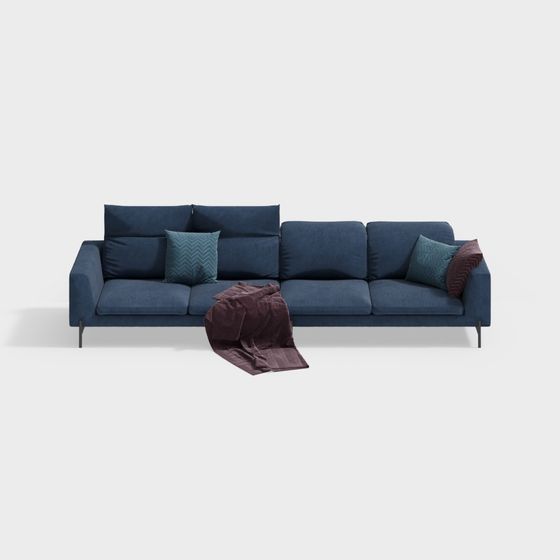 Canapé d'angle bleu kim_high