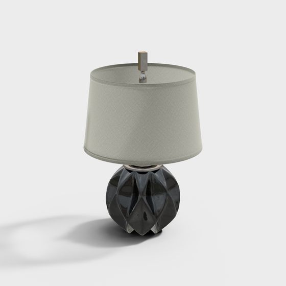 Elegant Geometric Table Lamp 3D model