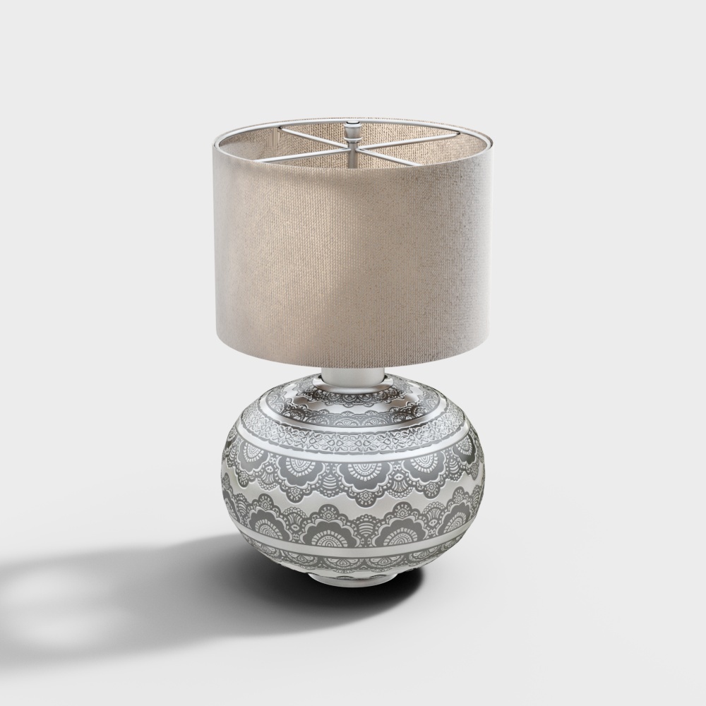 Lampe de bureau marron