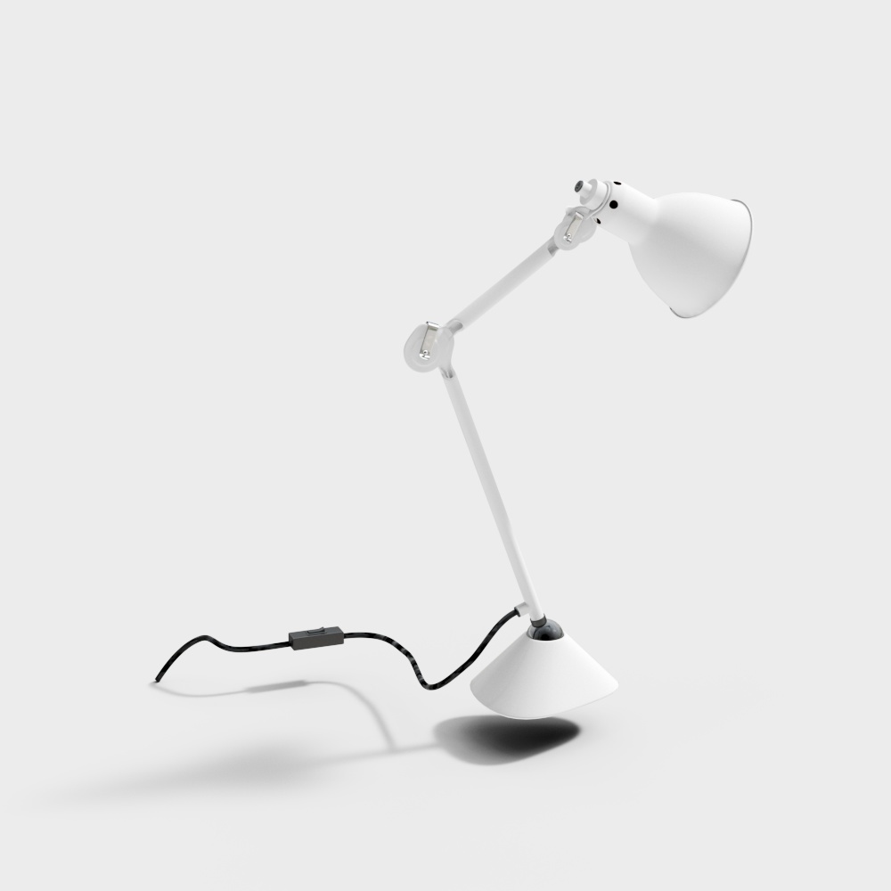 โคมไฟโต๊ะสีขาว