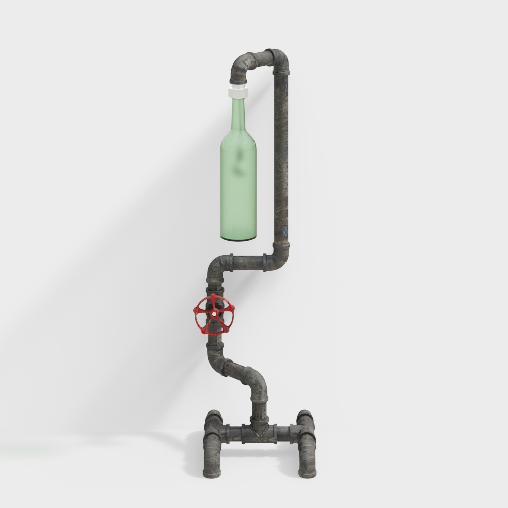 Lampe de bureau grise