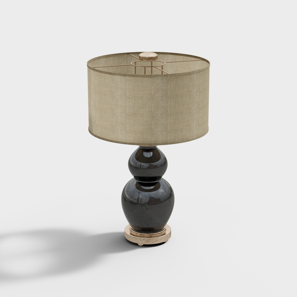 lámpara de escritorio gris