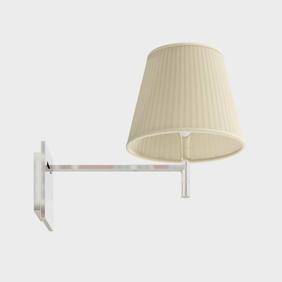 Elegant Low-Poly Wall Lamp 3D model