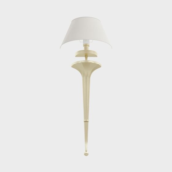 Elegant Low-Poly Wall Lamp 3D model
