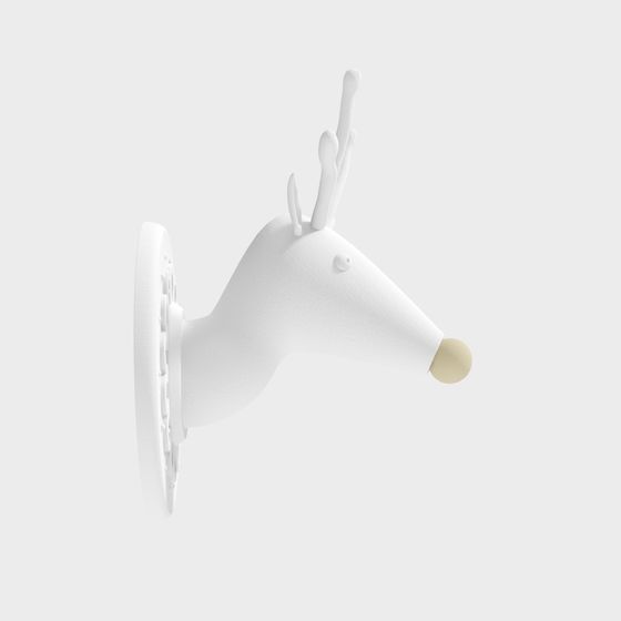 Elegant Deer Head Mount 3D Model