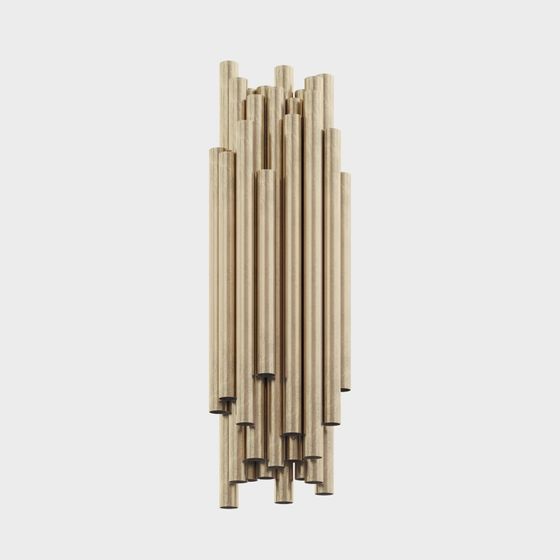 Wooden Sticks Cluster 3D model