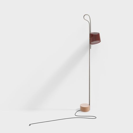 Modern Low-Polygon Floor Lamp 3D model