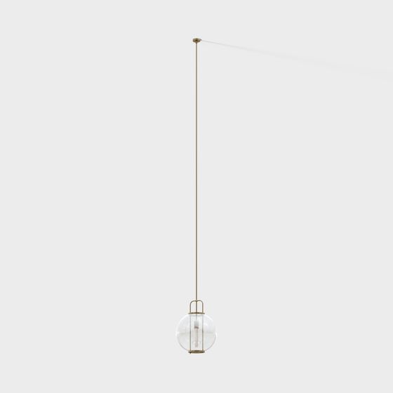 Floating Glass Lamp 3D model