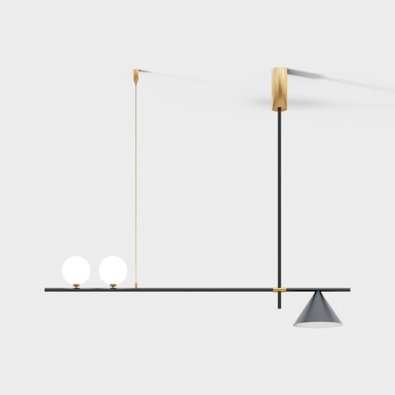 Balancing Light 3D model for Contemporary Spaces