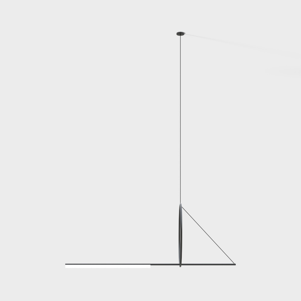 Minimalist Pendant Light 3D model - 'Suspended Light'