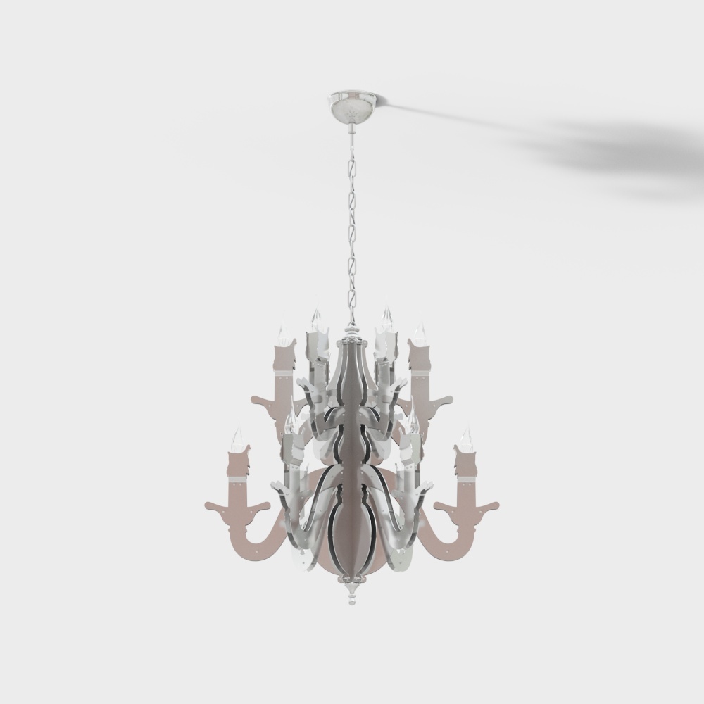 a chandelier grey
