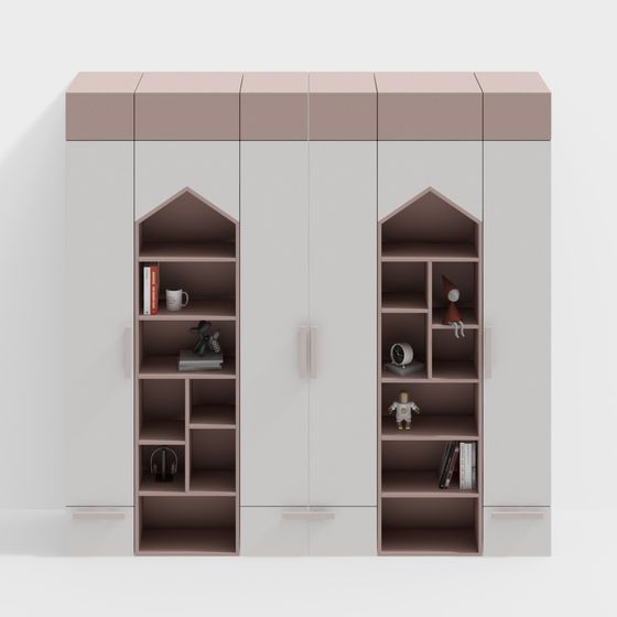 Urban Bookshelf 3D model
