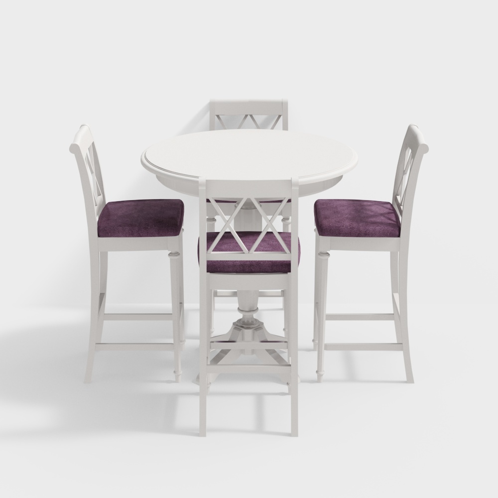 Обеденный комплект American Drew белого цвета