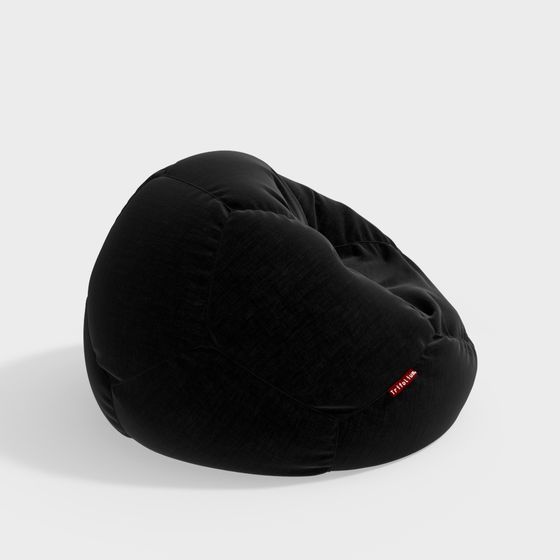 Stylish Low Polygon Bean Bag Sofa 3D model