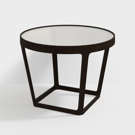 Geometric Charm Round Table 3D model