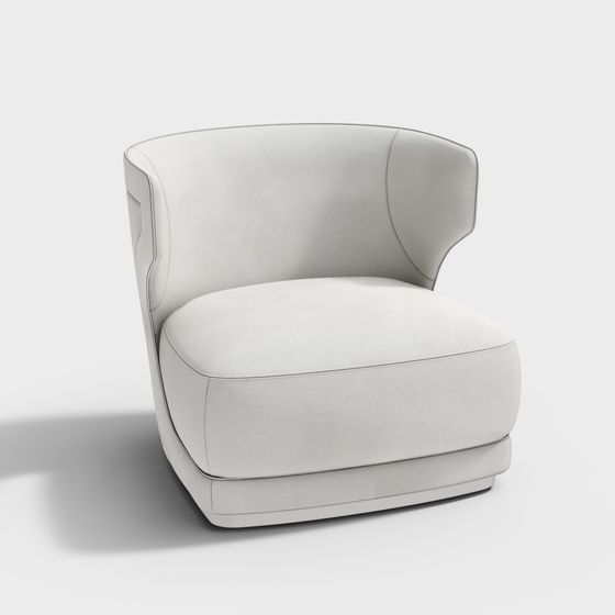 Streamlined Sofa 3D model