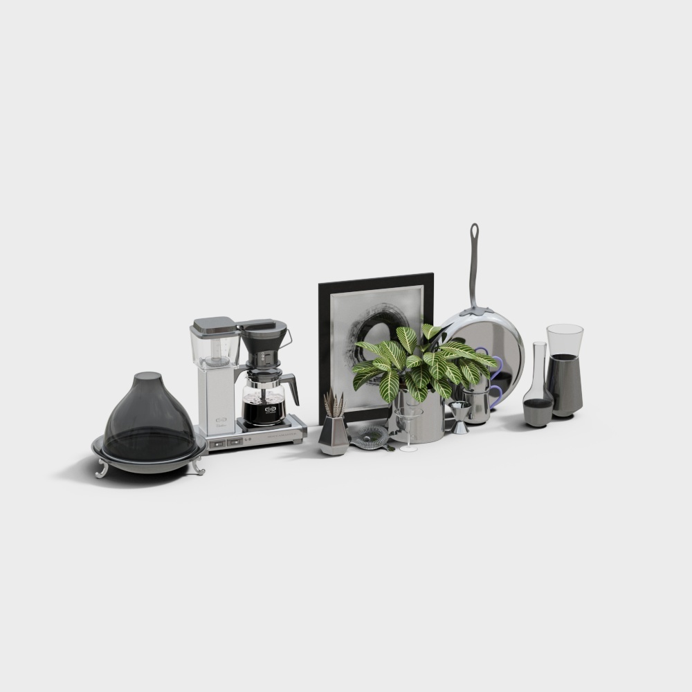 Urban Kitchen 3D model for Modern Spaces