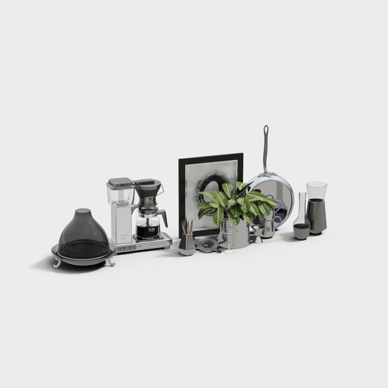 Urban Kitchen 3D model for Modern Spaces