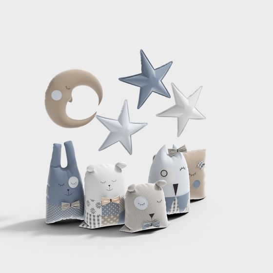 Moonlit Friends 3D model Collection