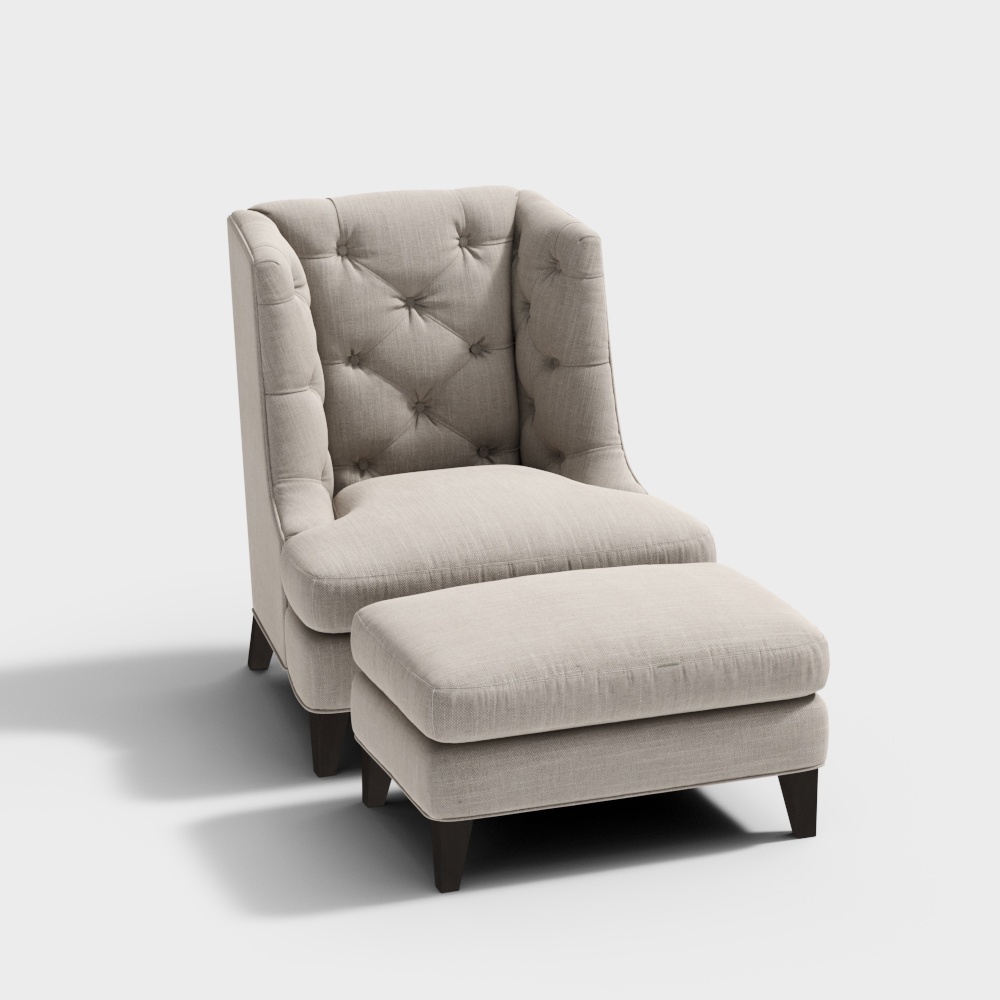 BAKER_Moderne Wing Chair