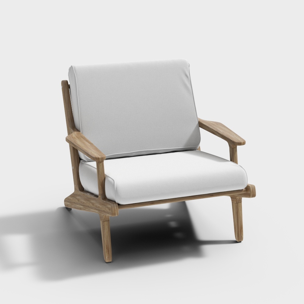 Bay lounge chair_white