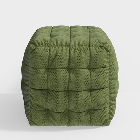 Ghế sofa vải xu hướng đương đại màu xanh Pouf W