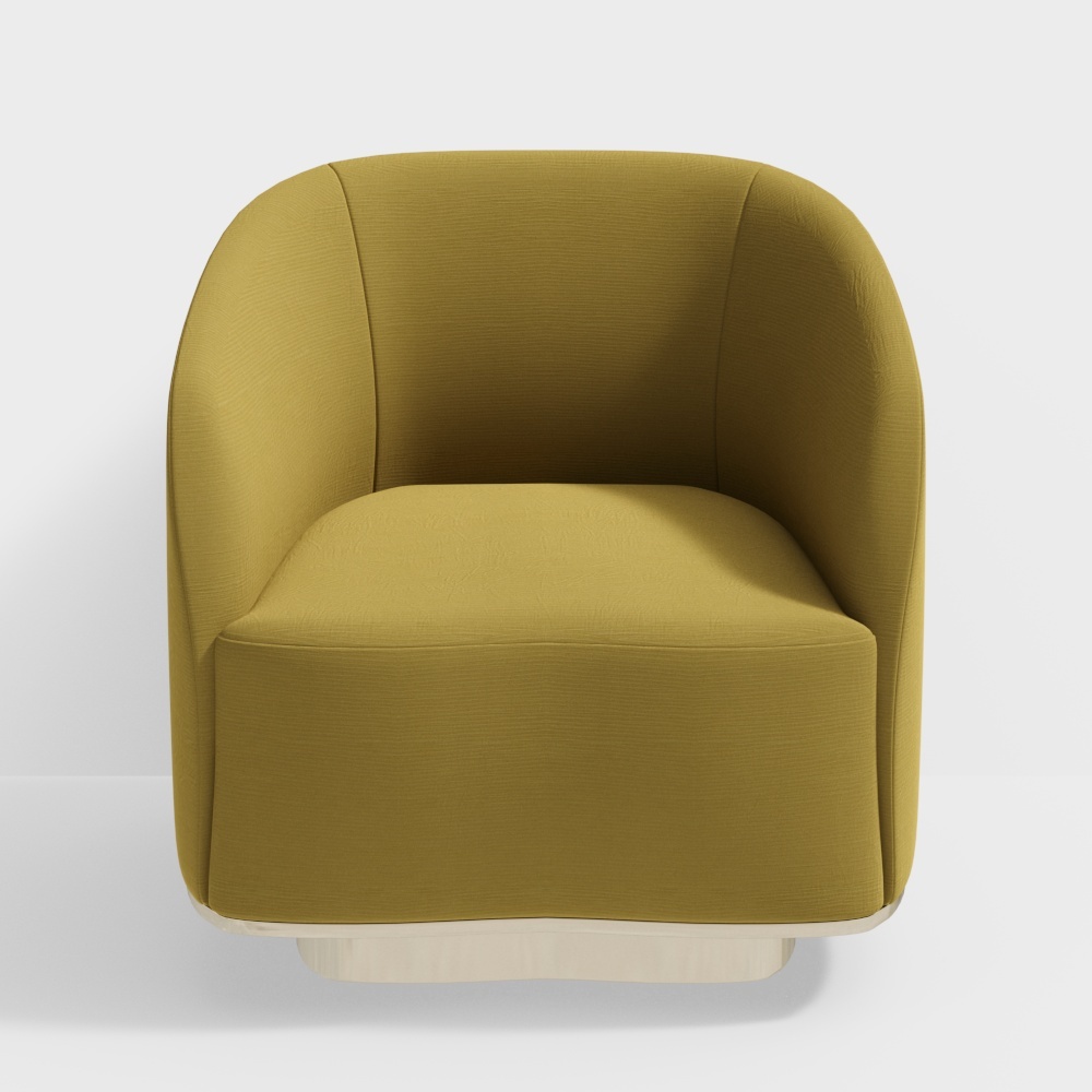 Современные тенденции мягкого кресла желтого цвета 2