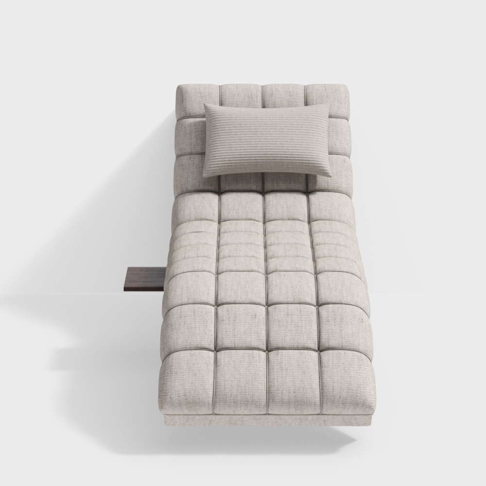 Poltrona in tessuto bianco contemporanea