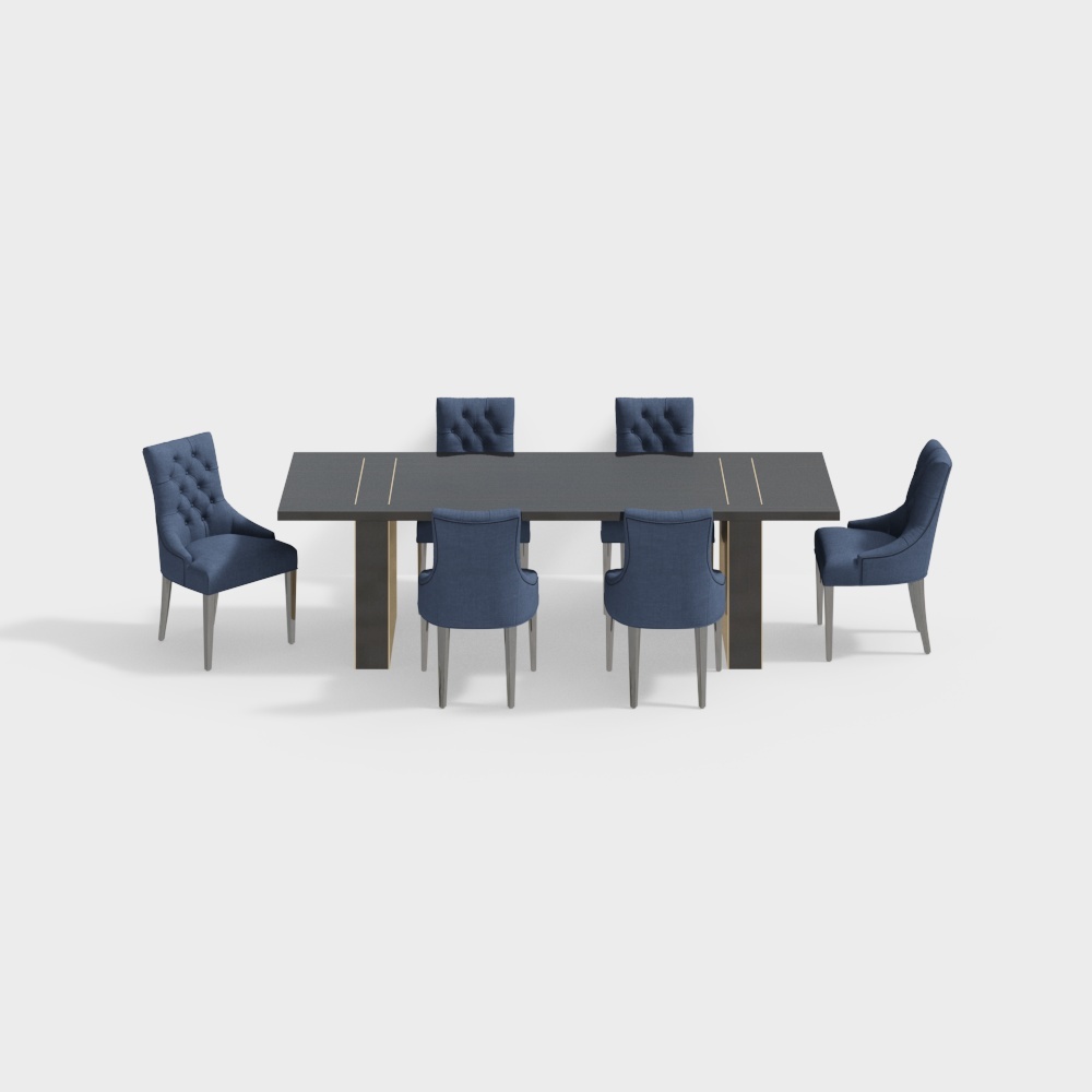 Table de restauration de matériaux et table de chaise de salle à manger