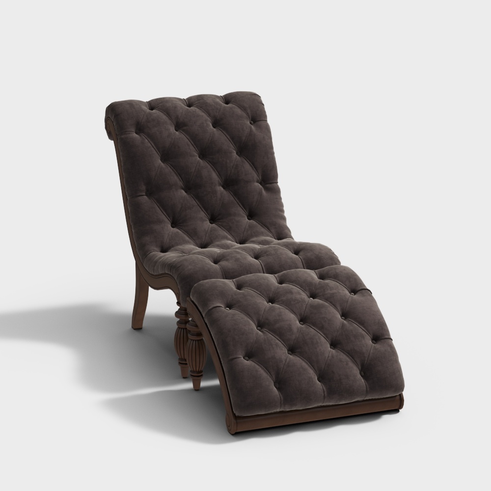 Ottoman en tissu tendance classique - Crimson