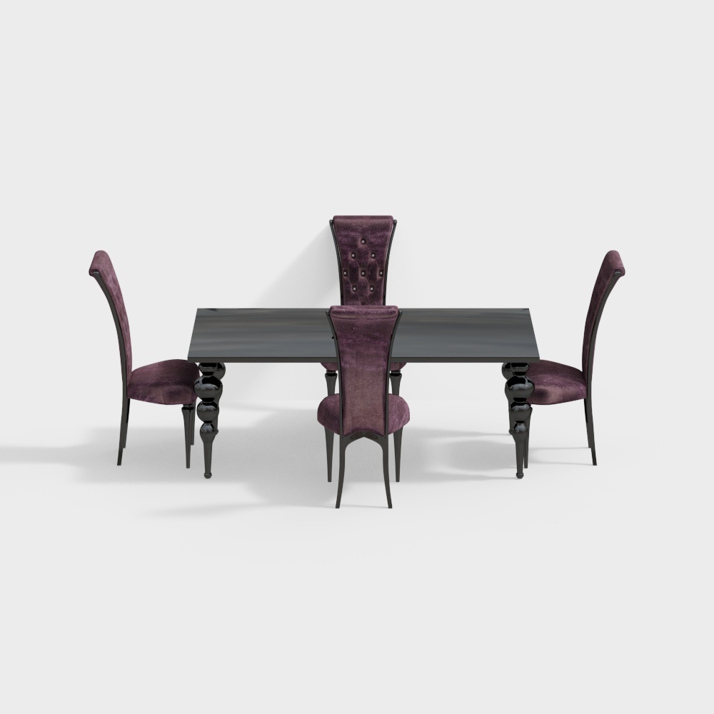 Tavolo e Sediar Viola da Pranzo