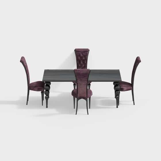 Tavolo e Sediar Viola da Pranzo