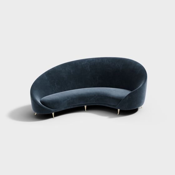 โซฟา arc สีน้ำเงิน