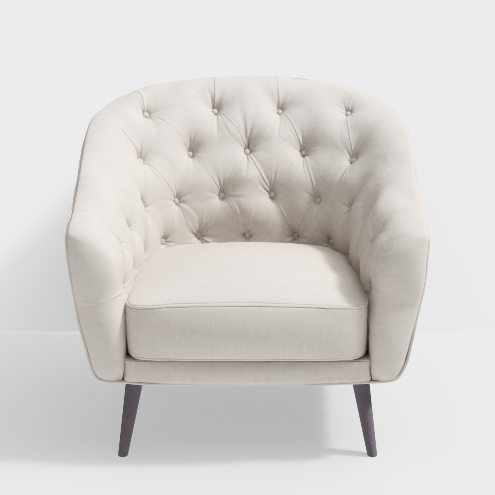 Sedia in Pelle Bianca